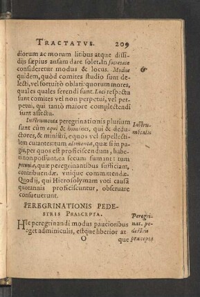 Peregrinationis Pedestris Praecepta.