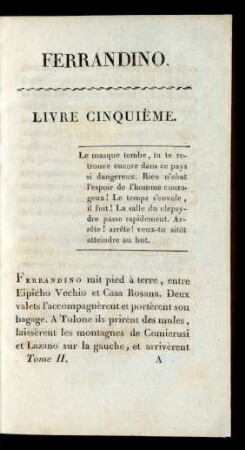 Livre Cinquième.