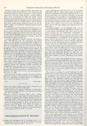 523-526 [Rezension] Thaning, Kaj, Der Däne N. F. S. Grundtvig