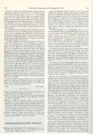 523-526 [Rezension] Thaning, Kaj, Der Däne N. F. S. Grundtvig