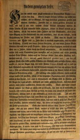 Theophili Georgi[i], Buchhändlers in Leipzig, Allgemeines Europäisches Bücher-Lexicon : In welchem nach Ordnung des Dictionarii die allermeisten Autores oder Gattungen von Büchern zu finden, Welche ... noch vor dem Anfange des XVI. Seculi bis 1739 inclusive, und also in mehr als zweyhundert Jahren, in dem Europäischen Theile der Welt, sonderlich aber in Teutschland, sind geschrieben und gedrucket worden ..., 1. A - D