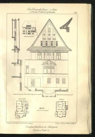 Einfamilienhaus in Stuttgart. Details zu Tafel 33.