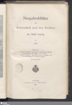 Geschichte der heimlichen Calvinisten (Kryptocalvinisten) in Leipzig : 1574 bis 1593