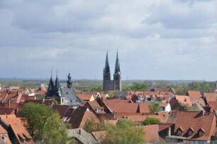 Quedlinburg - Stadtübersicht : Stadtübersicht vom Münzenberg, aufgenommen in Quedlinburg am 14. April 2014. Foto Uwe Gerig