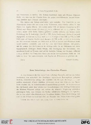 7: Zum Dakerkriege des Cornelius Fuscus