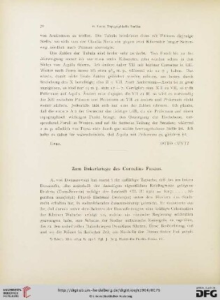 7: Zum Dakerkriege des Cornelius Fuscus