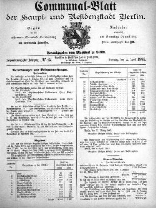 1885,15: No. 15, 12. April 1885