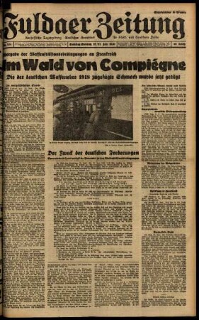 Ausgabe vom Samstag, den 22. Juni 1940.