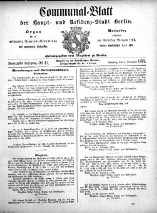 1879,49: No. 49, 7. Dezember 1879