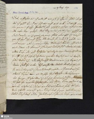 Nr. 126-127: F. Tieck an Ludwig Tieck. Dresden, 1797.