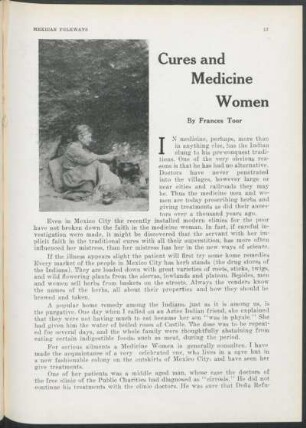 Cures and medicine women