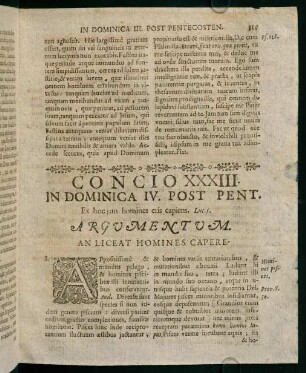 319-327, Concio XXXIII. in dominica IV. post pentecosten