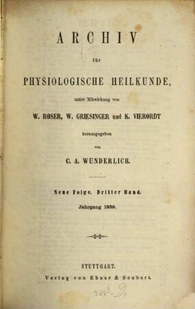 Archiv für physiologische Heilkunde. 3. 1859