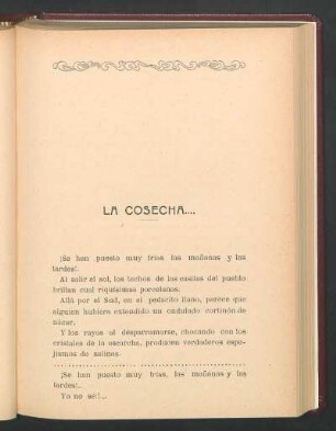 La cosecha....