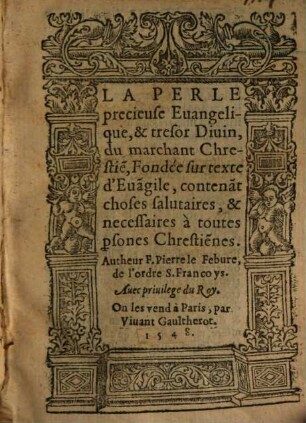 La perle precieuse evangelique