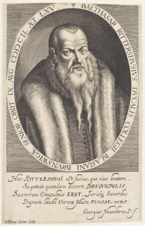 Bildnis des Balthasar Rittershvsivs Dvcalis