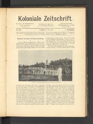 No. 13. Leipzig, 21. Juni 1900. 1. Jahrgang.