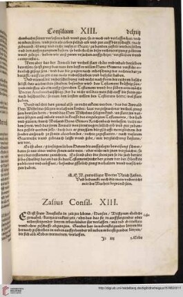 Zasius Consil. XIII.
