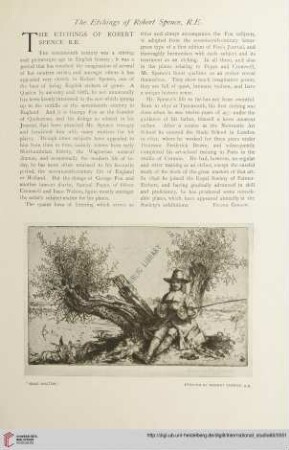 Vol. 60 (1916/1917) = No. 237: The etchings of Robert Spence, R.E.