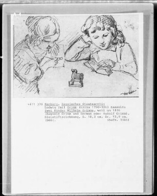 Auguste Grimm und Herman oder Rudolf Grimm