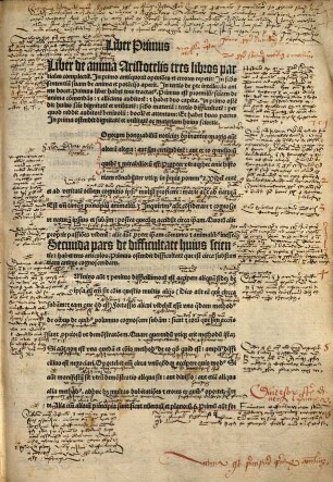 Libri de anima Aristotelis : nedum pertractatus: capita: et capitum sectiones sive partes, studiose distincti: verum etiam per commenta textus, in margine numerorum figuris signata divisi ...