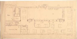Fischer, Theodor; Würzburg, Münsterplatz; Sparkasse - Kassenhalle (Grundriss)