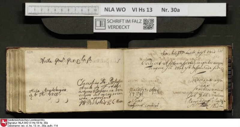 Stammbuch des U. J. Schrader aus Hannover