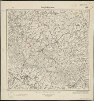 Meßtischblatt 2080 : Borgholzhausen, 1926 : Borgholzhausen. - Hrsg. 1897, einz. Nachtr. 1926. - 1:25000. - [Berlin]: Reichsamt für Landesaufnahme, 1926. - 1 Kt.