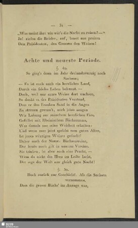 Achte und neueste Periode