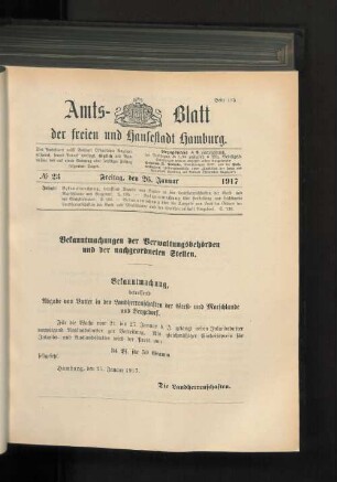 No. 23, 26. Januar 1917