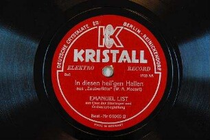 In diesen heil'gen Hallen : aus "Zauberflöte" / (W. A. Mozart)