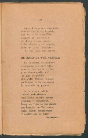 El amor de una criolla