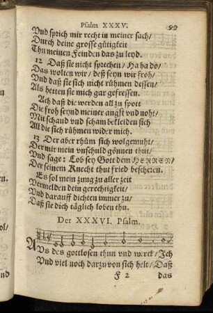 Der XXXVI. Psalm. - Der L. Psalm.