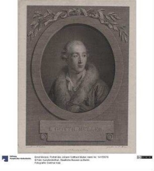 Porträt des Johann Gotthard Müller