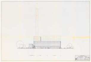 BBC (Brown, Boveri & Cie) Stadtwerke, Bonn: Ansicht Nordwest 1:200