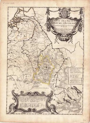 Carte De L'Ancien Royaume D'Austrasie : Le vray & primitif heritage de la Couronne de France