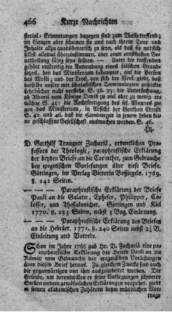 Paraphrastische Erklärung der Briefe Pauli an die Corinther.