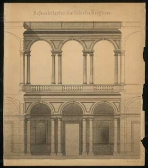 Palazzo Borghese, Rom: Ansicht Hof