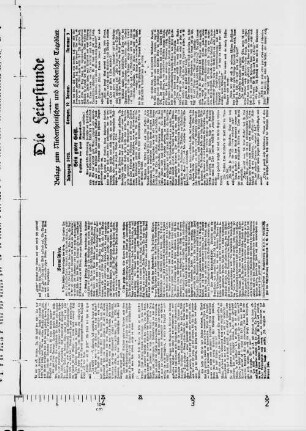 Die Feierstunde. 1924-1933