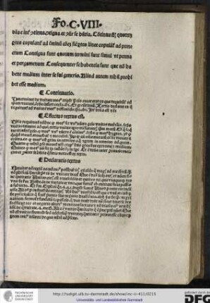 Continuatio: determinat de unitate motus tripliciter, primo enumerat ea que requiruntur ad ipsam unitatem...