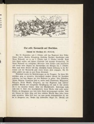 Der erste Vormarsch auf Warschau