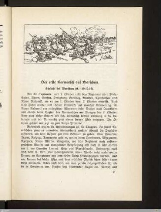 Der erste Vormarsch auf Warschau