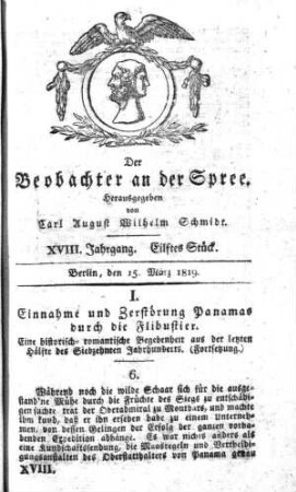 11. Stueck, 15. Maerz 1819