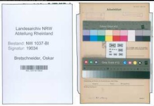 Entnazifizierung Oskar Bretschneider , geb. 23.10.1885 (Stadtinspektor)