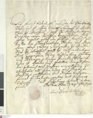 Landgraf Friedrich von Hessen-Darmstadt erteilt seinem Bruder Heinrich Konsens zu den Vorauszahlungen auf das Deputat