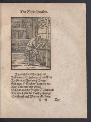 Der Steinschneider.