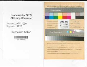 Entnazifizierung Arthur Schneider , geb. 02.08.1902 (Beamter)