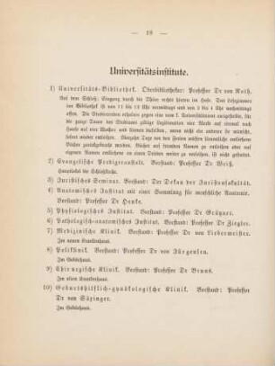 18-21, Universitätsinstitute