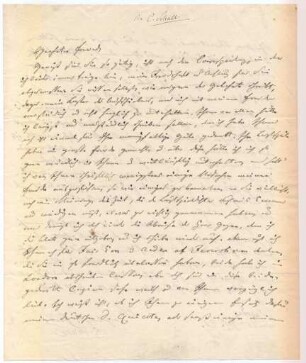 Korrespondenz von Ludwig Tieck an Carl Schall