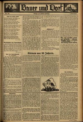Zweite Ausgabe vom Freitag, den 03. November 1933.